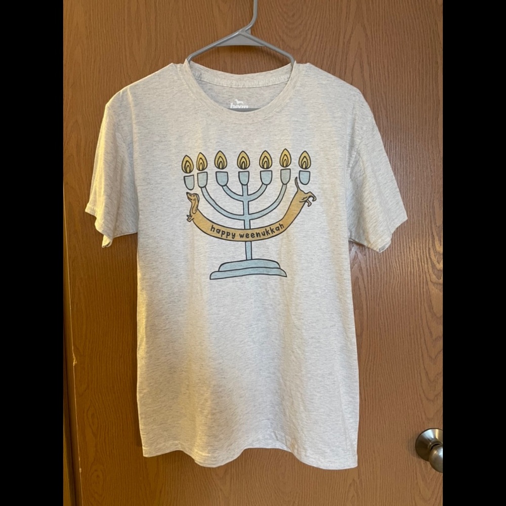 Bean Goods Hanukkah doxie tshirt